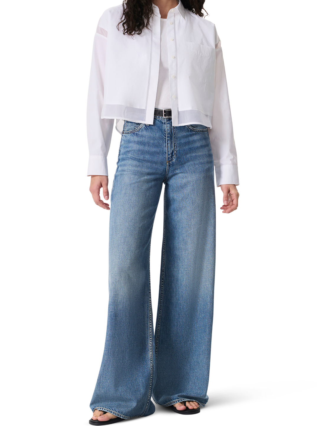 Beatrice Cropped Combo Shirt