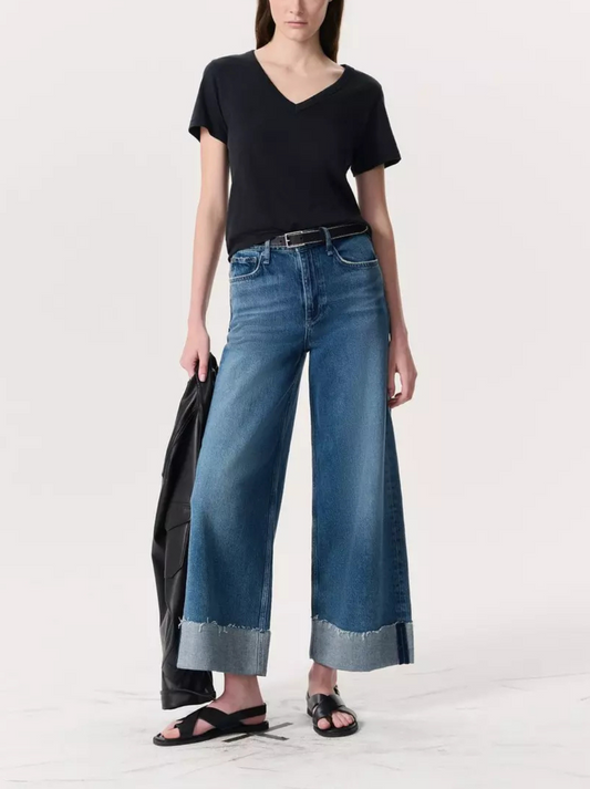 Sofie High-Rise Ankle Wide Leg w Cuff