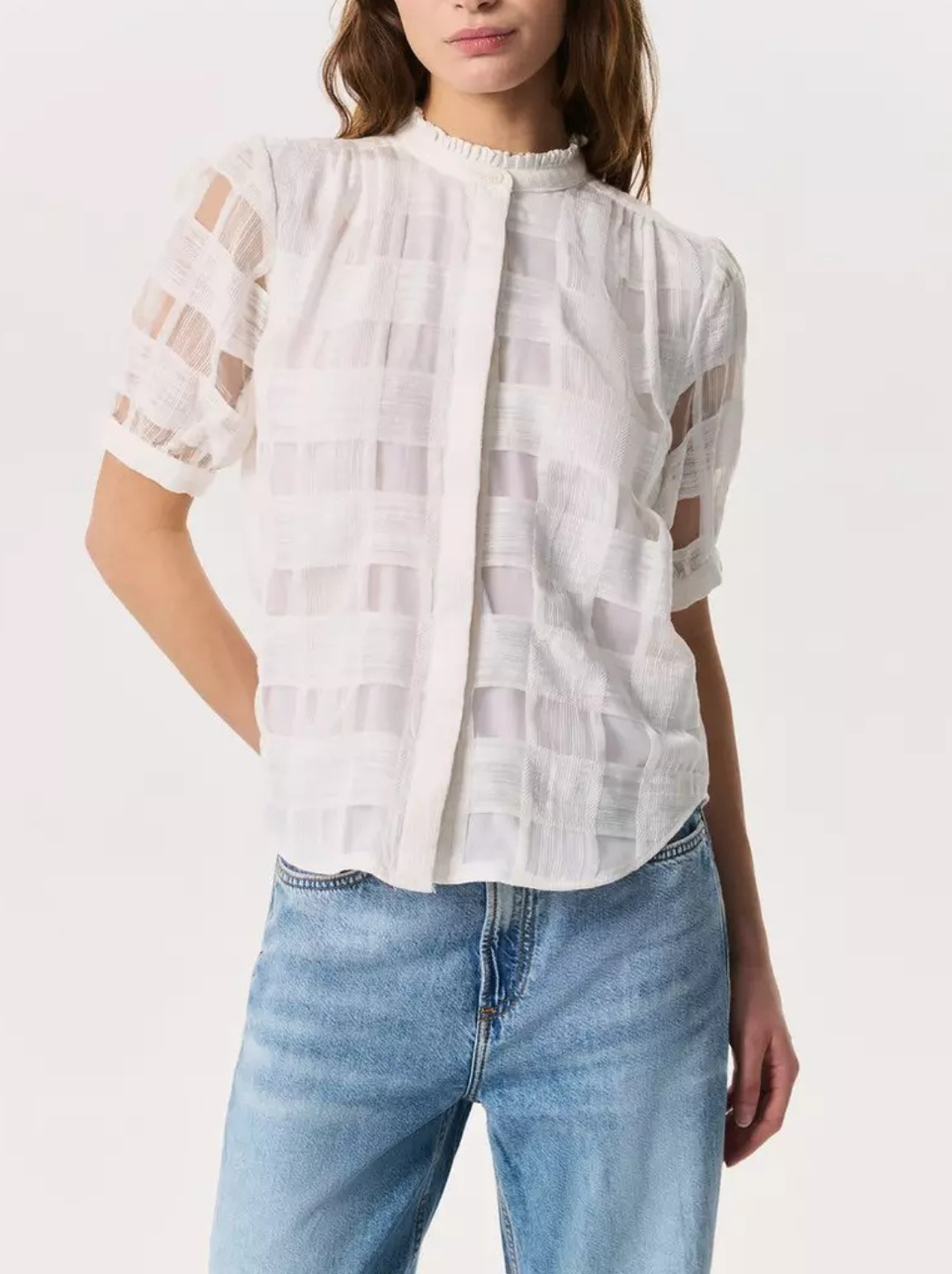 Jordan SS Plaid Top