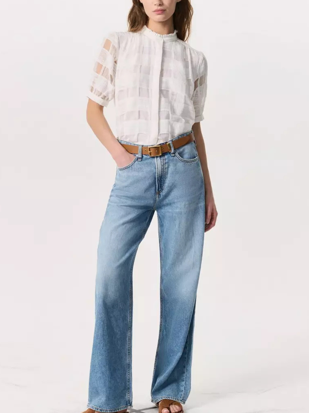 Jordan SS Plaid Top