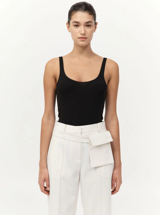 Organic Cotton Slim Scoop Tank