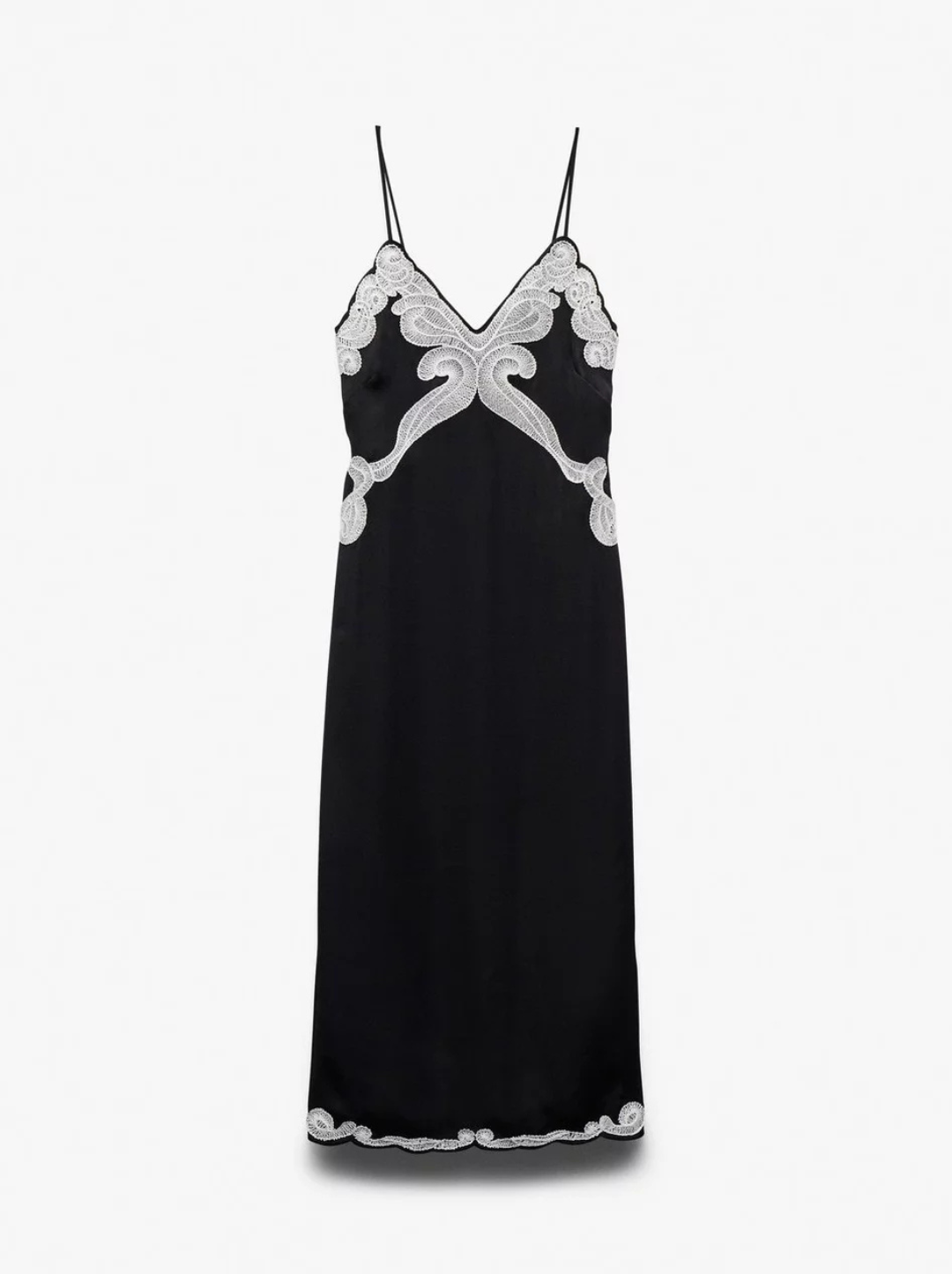 Ann Emb Slip Dress