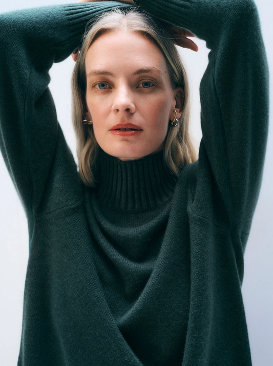 Cashmere Oversized Standneck