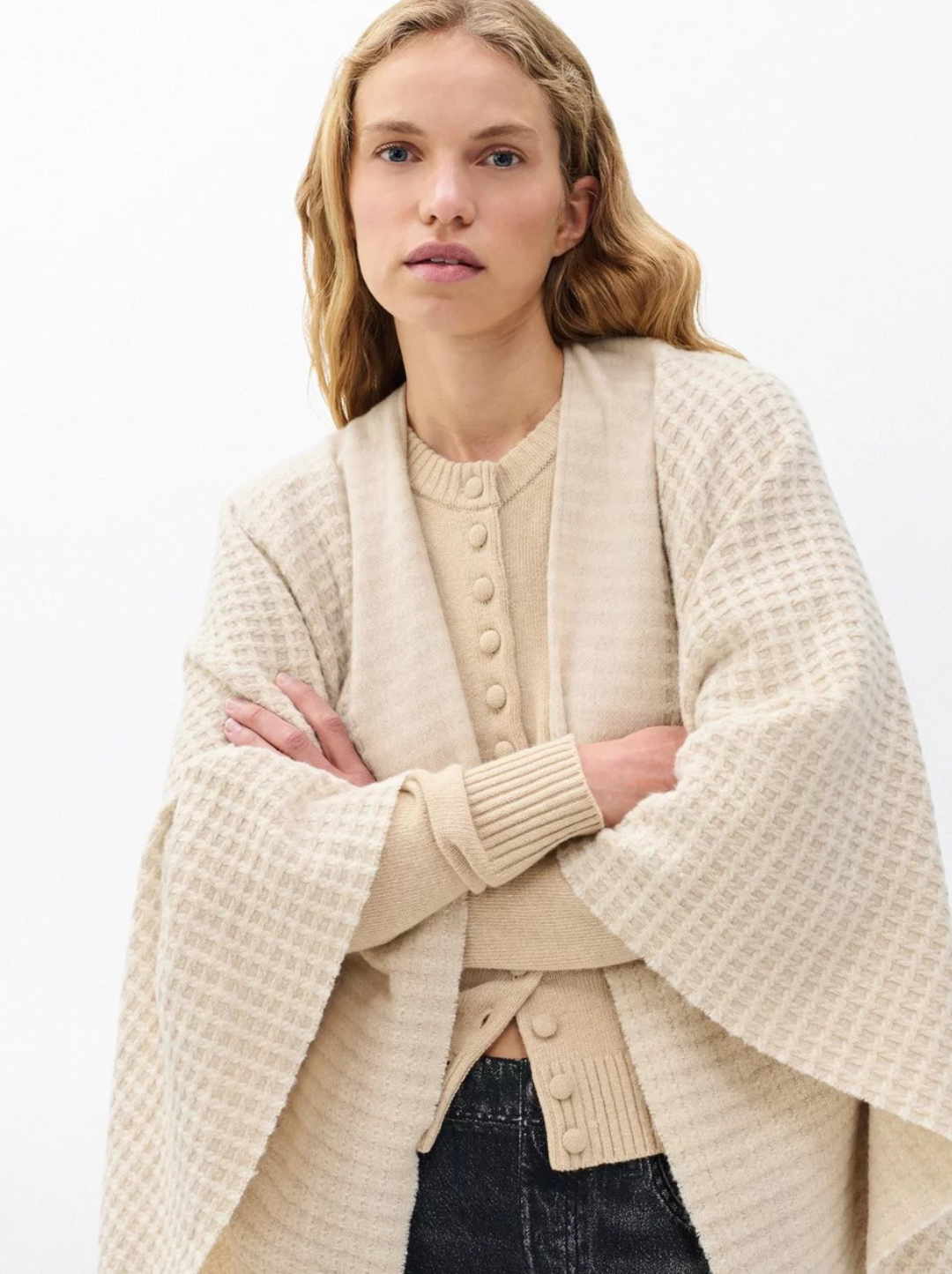 Joni Waffle Poncho