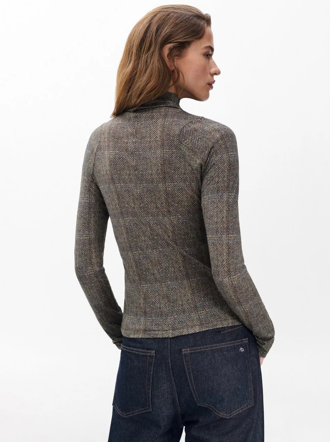 Shaw Paneled Longsleeve Turtleneck Tee