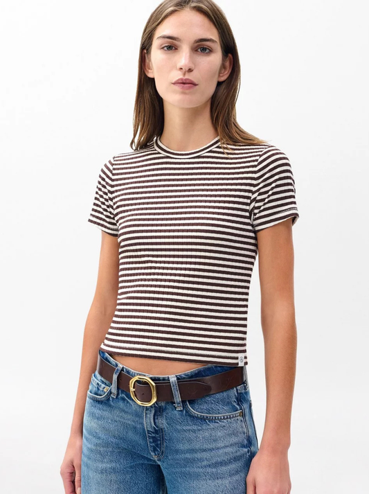 Luca Stripe Rib Baby Tee