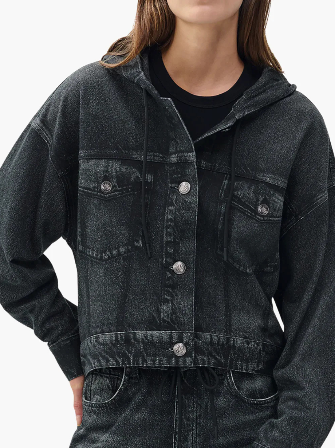 Miramar Terry Hood Trucker Jacket