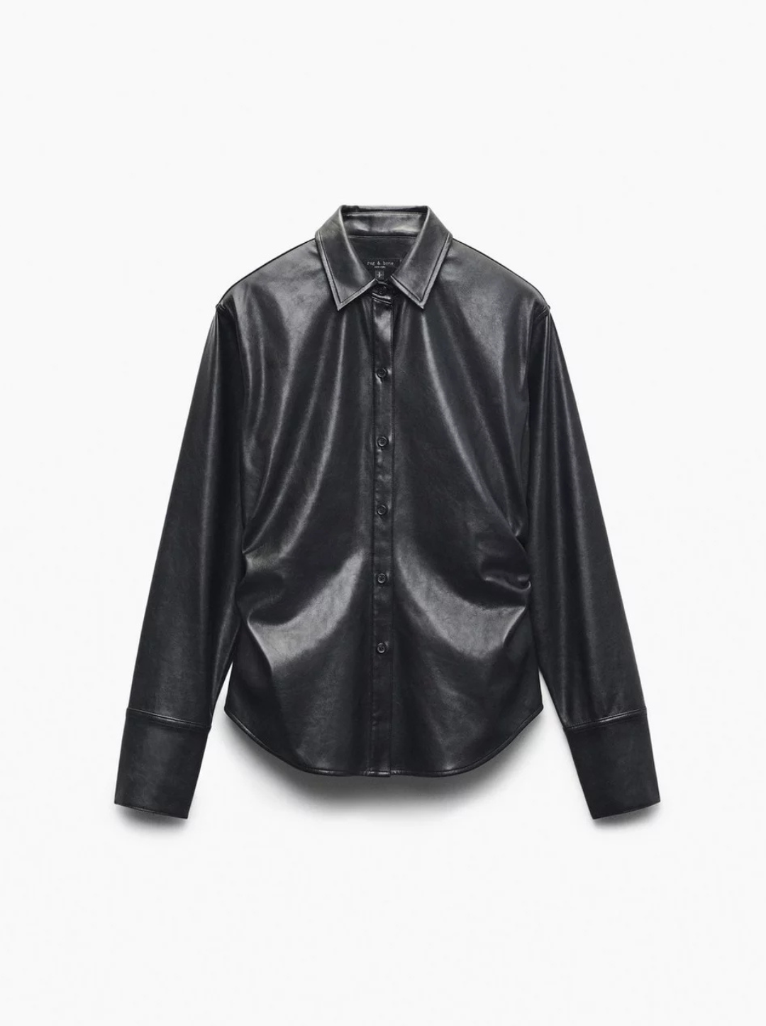 Leah Faux Leather Shirt