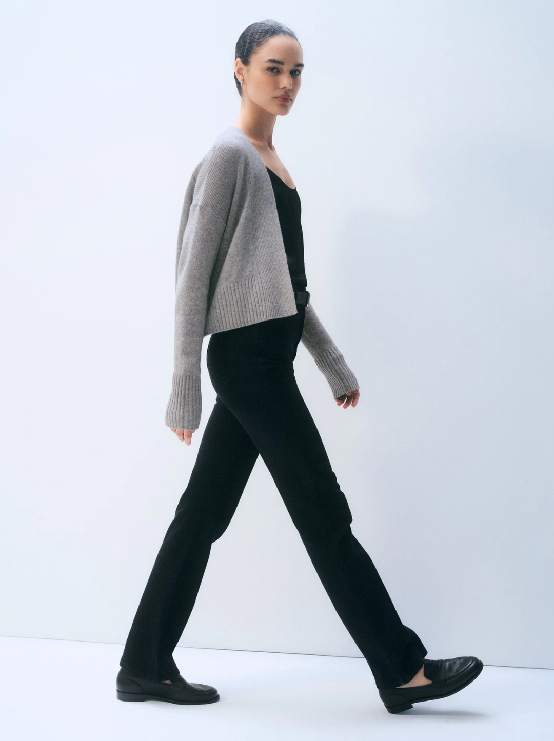 Cashmere Open Front Cardigan