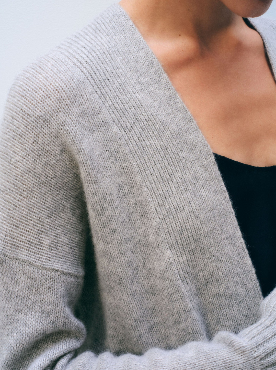 Cashmere Open Front Cardigan