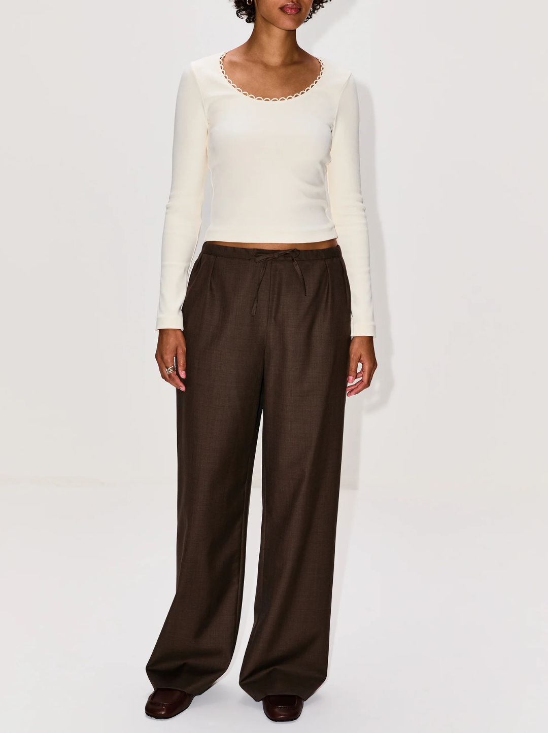 Scallop Scoop Long Sleeve