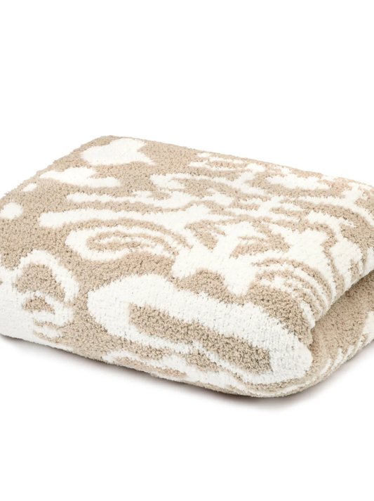 Chenilla Cloud Throw - Damask