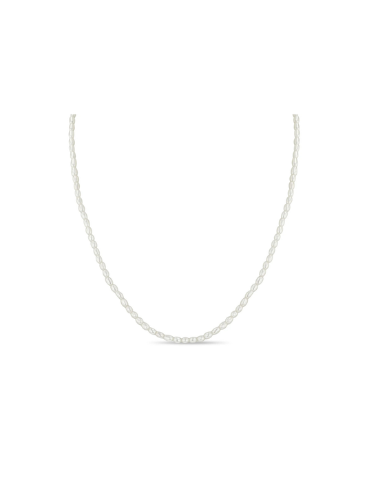 14k Rice Pearl Necklace