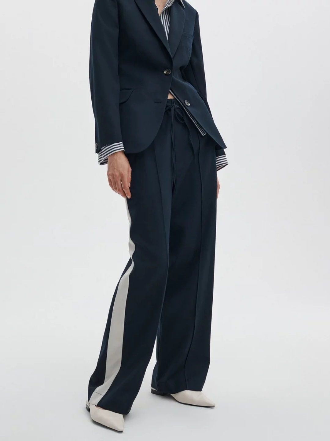 Sienna Wool Side Stripe Pant