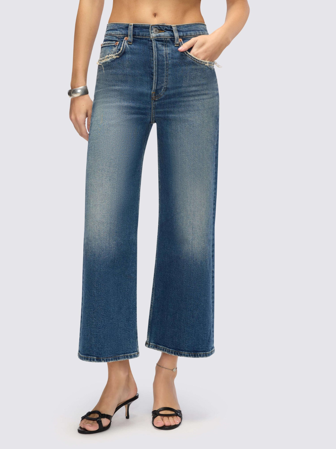 High Rise Wide Leg Crop