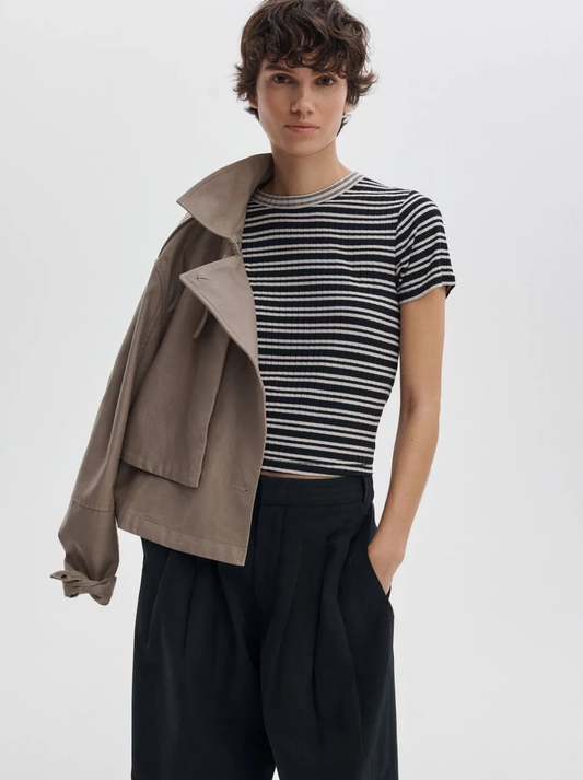 Luca Stripe Contrast Tee