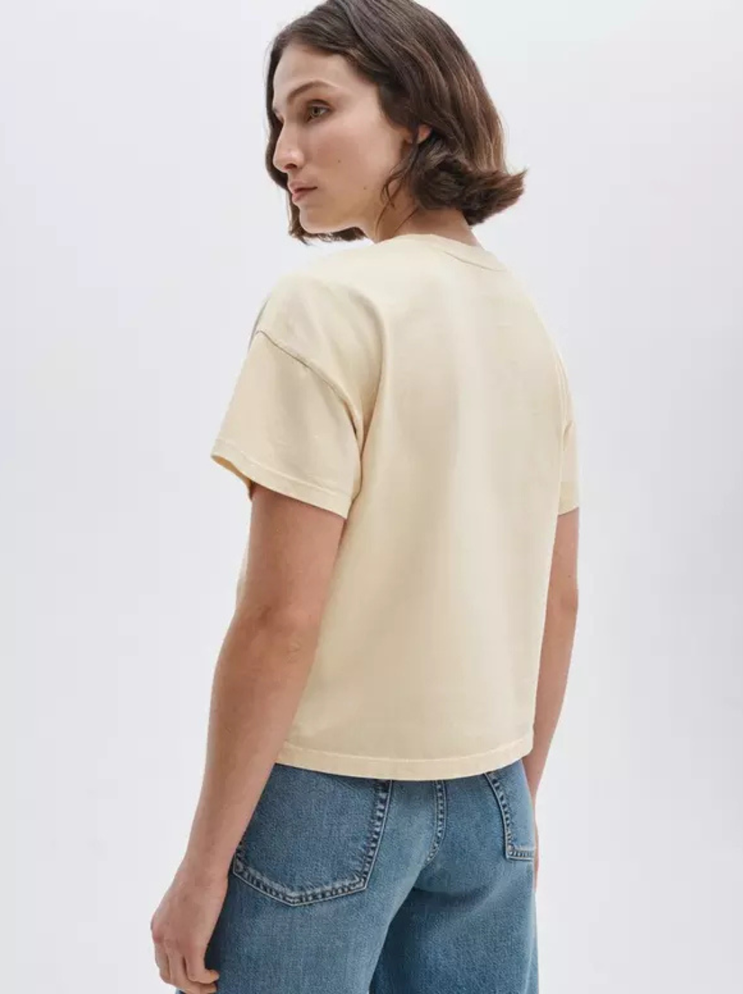 Distressed Washed Kelly Boxy Tee