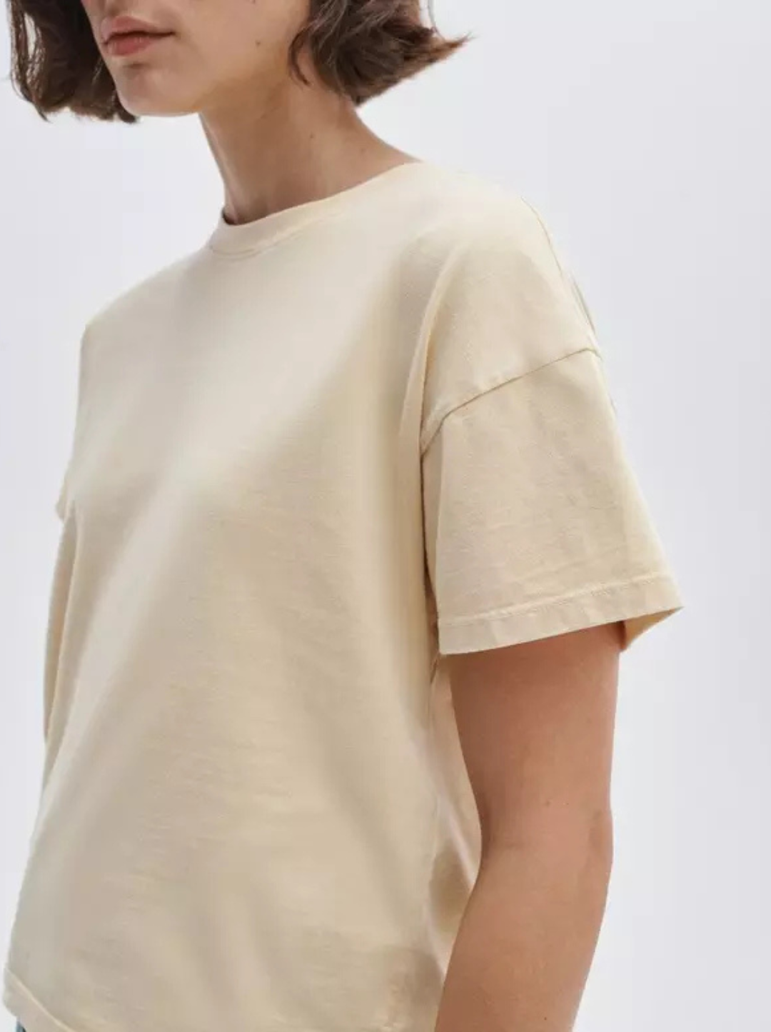 Distressed Washed Kelly Boxy Tee