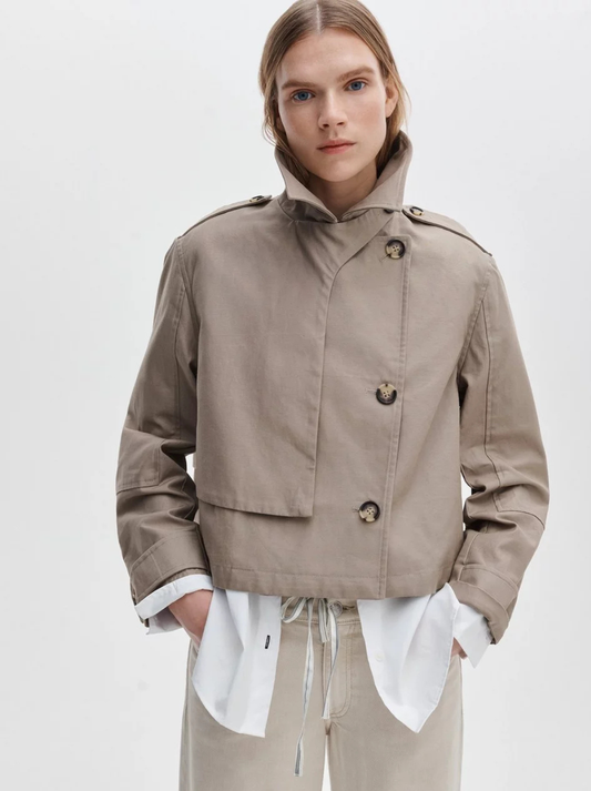 Jamie Cropped Trench