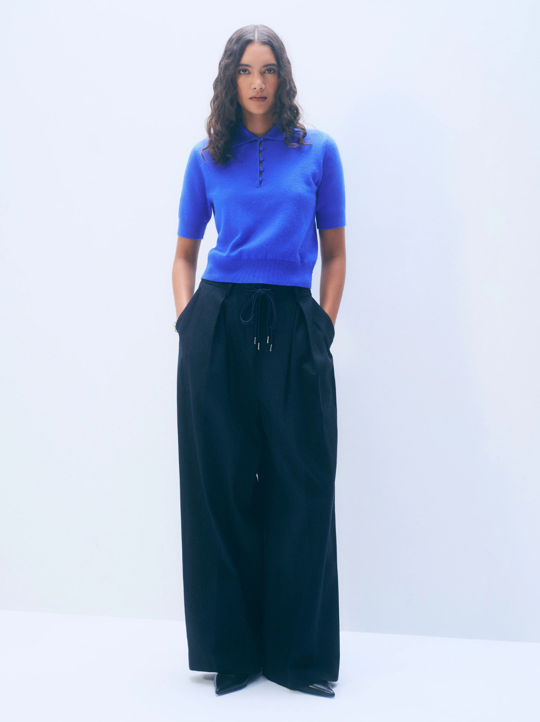 Cashmere Button Polo