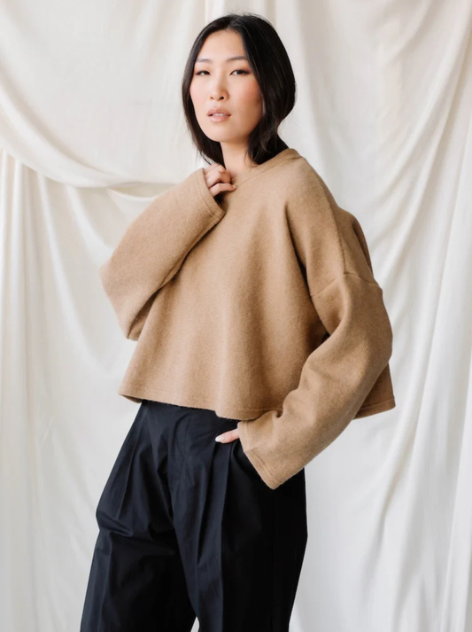 Cropped Crew Sweater