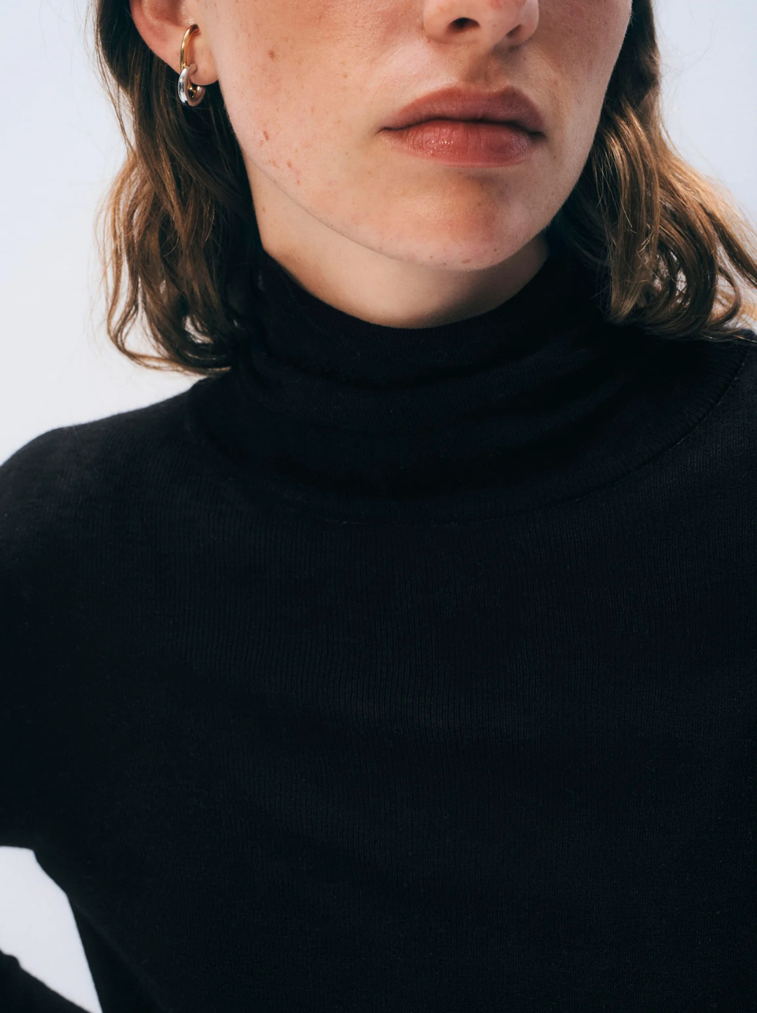 Superfine Merino Fitted Turtleneck
