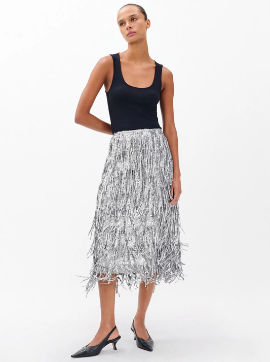 Billie Sequin Midi Skirt