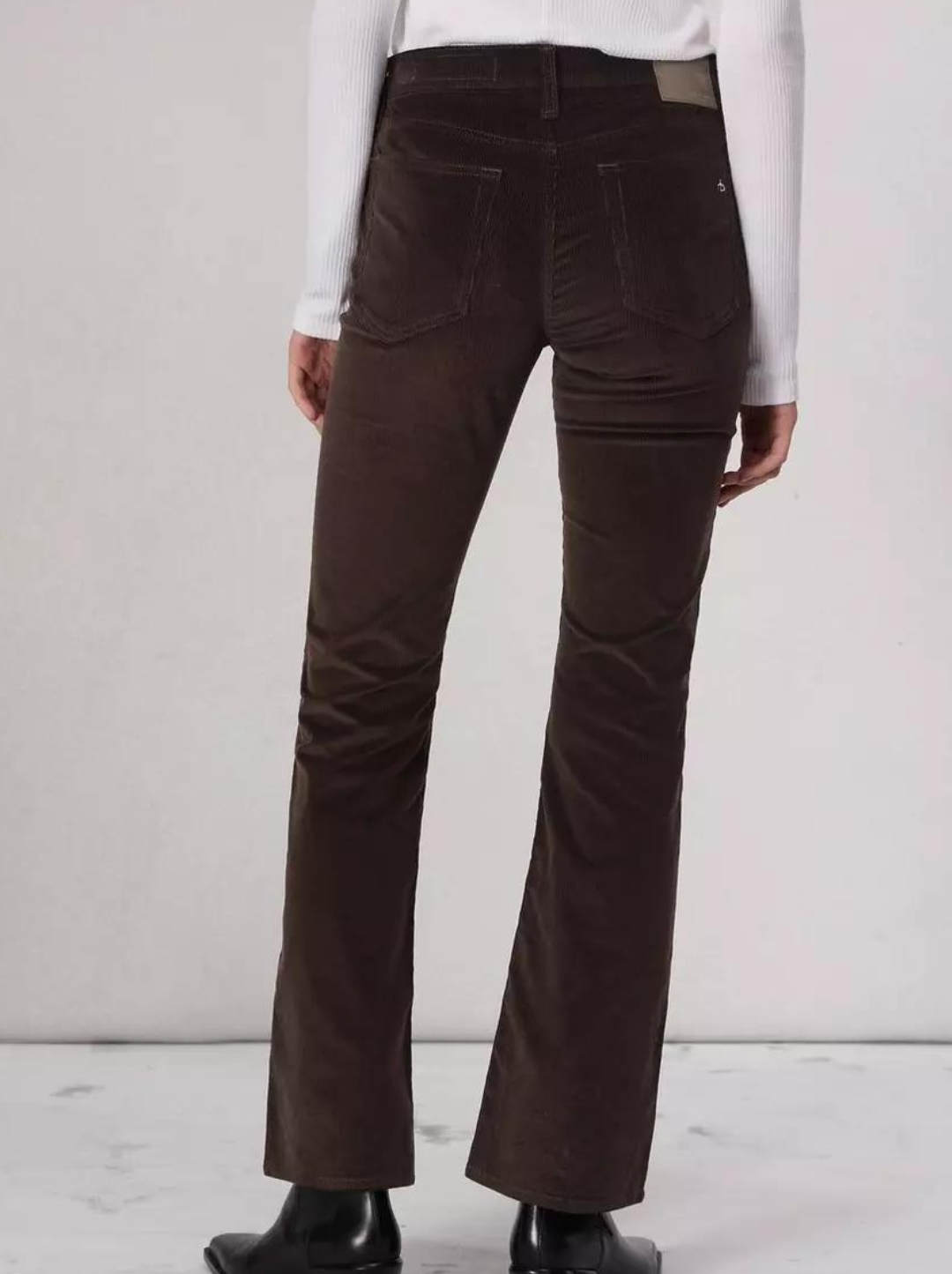 Peyton Mid-Rise Full Length Bootcut Cord
