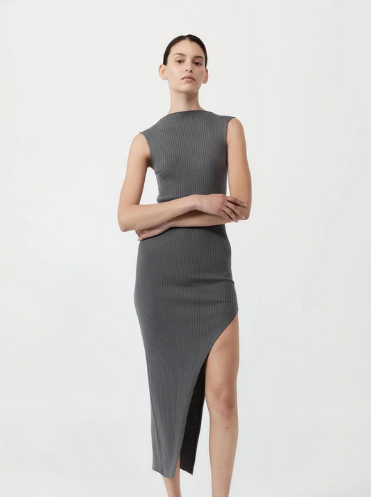 Cut Away Knit Dress